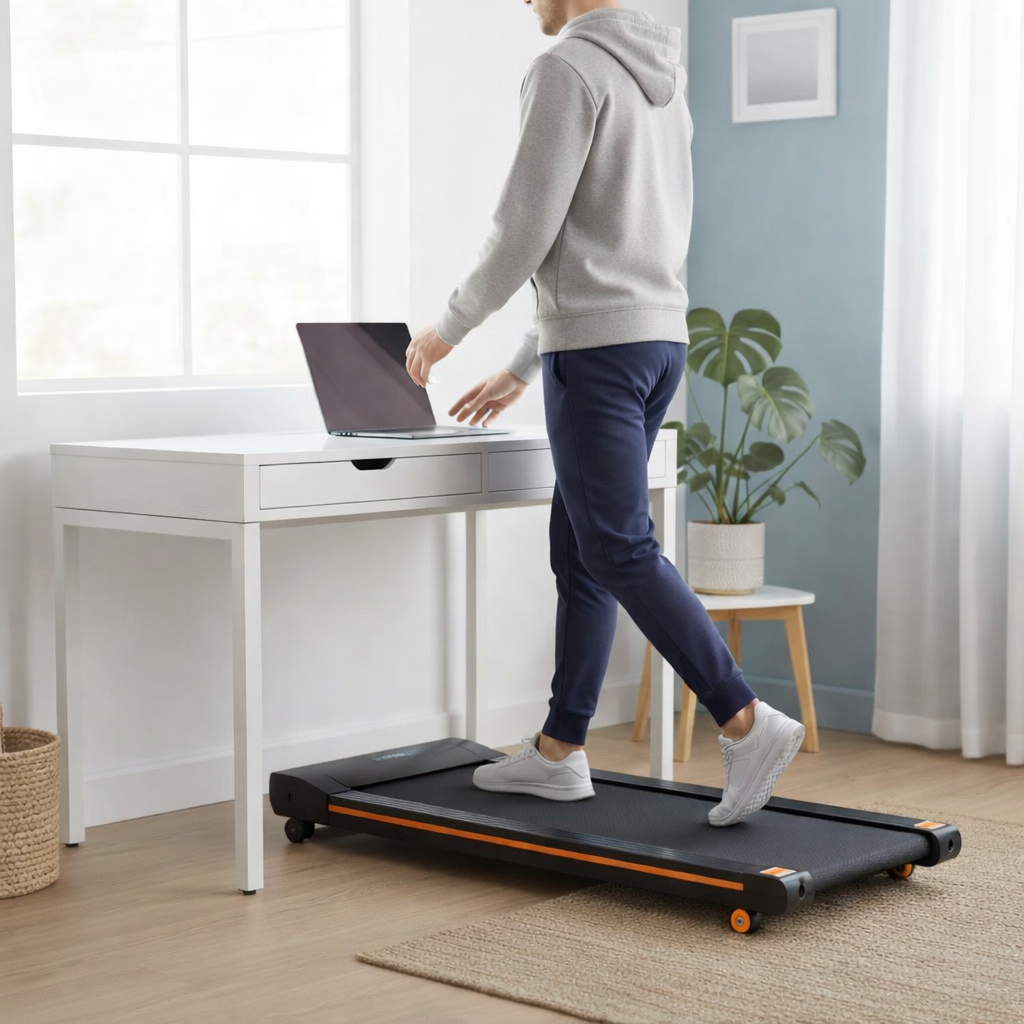 Strideo Under Desk Walking Pad Treadmill – Quiet, Slim, Home & Office